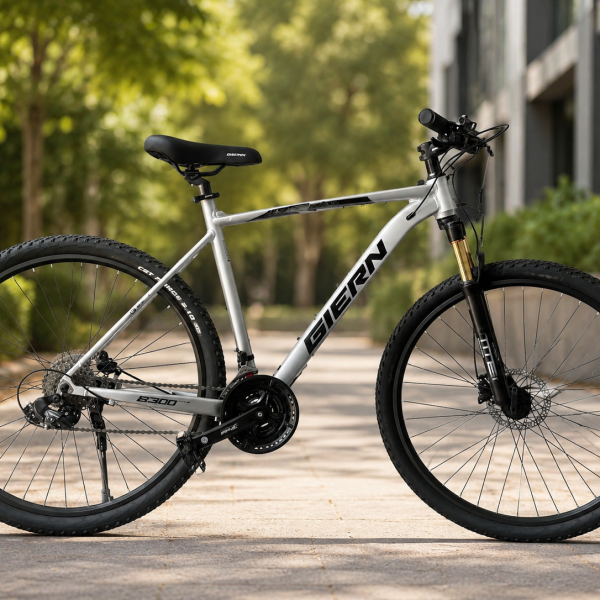 Горный велосипед 29″ с алюминиевой рамой 21″ и гидравлическими тормозами Shimano Светлое Серебро