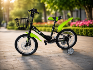 Велосипед XDDING R20 Зеленый / Детский велосипед с корзинкой
