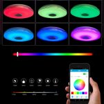 38см светодиодный RGB потолочный светильник bluetooth + пульт дистанционного управления — фото 6