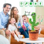 Танцующий кактус, свето – музыкальная игрушках, Dancing Cactus TikTok кактус в вазоне 34 см — фото 7