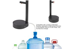 Электронный настольный умный диспенсер/насос для воды с USB зарядки WATER DISPENSER черный — фото 2