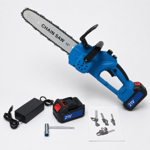 Аккумуляторная цепная пила 12”+2 АКБ 21В Electric Saw / Электропила / Аккумуляторная пила 15000 мАч