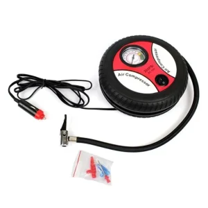 Компрессор автомобильный в форме колеса 12V, 260 PSI / Автокомпрессор для быстрой подкачки колес — фото 2