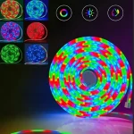 Умная неоновая лента от USB, 10 м, пульт + Bluetooth, Rgb / RGB лента / Гибкий неон / Лента светодиодная — фото 8