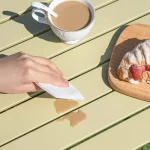 Складной стол для пикника + чехол, 95х52х50см, Оливковый / Кемпинговый столик складной / Туристический стол раскладной — фото 4