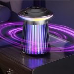 Антимоскитная лампа-светильник с USB,2000 мАч, XL-1413, Черная / Ловушка от насекомых / Лампа от комаров — фото 6