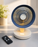Портативный вентилятор SkyBerg с LED-подсветкой / Переносной настольный вентилятор + пульт ДУ