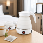 Силиконовый складной чайник 0,5 л Kettle / Универсальный электрочайник / Дорожный чайник — фото 2