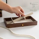 Шкатулка для хранения украшений XL-1833 Коричневый / Шкатулка для украшений / Органайзер для бижутерии — фото 5