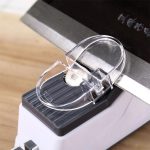Электрическая точилка для ножей Electric Knife Sharpener от USB, Белый / Профессиональная электроточилка / Ножеточка — фото 4