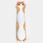 Мягкая игрушка Кот Батон 90 см, DOLL 1498-50, Коричневый / Плюшевая игрушка обнимашка / Детская игрушка длинный кот — фото 2
