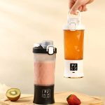 Портативный мини-блендер 600Мл, XL-1427, Черный / Аккумуляторная бутылка-блендер / Блендер для смузи — фото 8