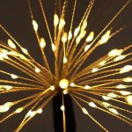 Садовый светильник на солнечной батарее 60 LED, 85см, 1 шт, Черный / Садовый фонарь / Уличный светильник Фейерверк — фото 4