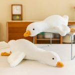 Мягкая плюшевая игрушка подушка обнимашка Гусь, Гусь-обнимусь 150 см — фото 10