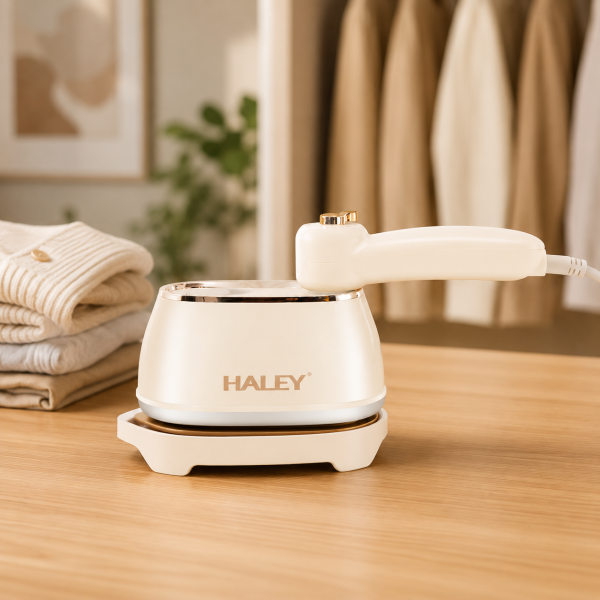 Портативный паровой утюг Haley с поворотной ручкой 180° / Переносной компактный отпариватель 1000 Вт