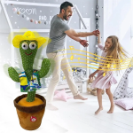 Танцующий кактус, свето – музыкальная игрушках, Dancing Cactus TikTok кактус в вазоне 34 см — фото 5