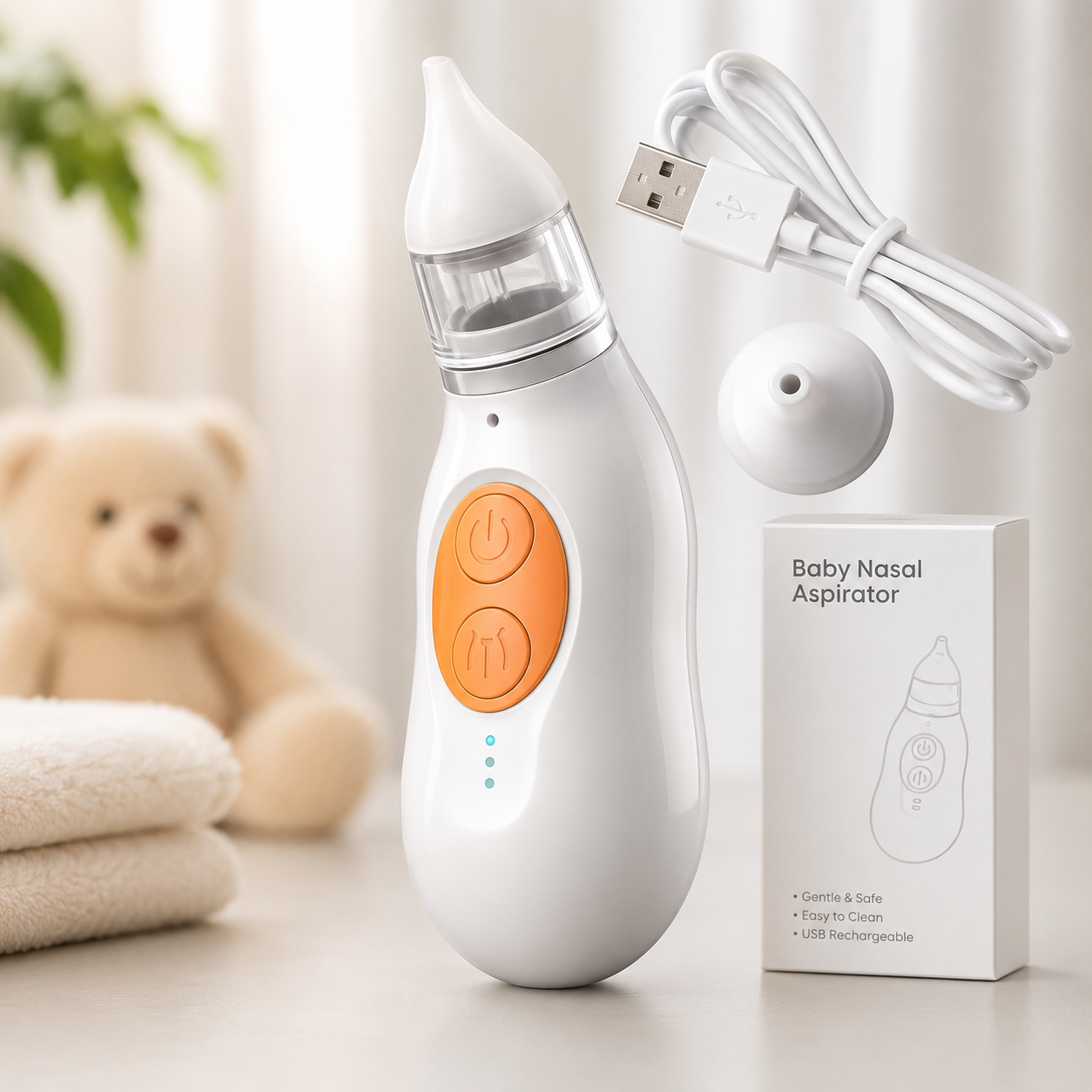 Портативный назальный аспиратор для младенцев / Детский соплеотсос Baby Nasal Aspirator Портативный назальный аспиратор для младенцев / Детский соплеотсос Baby Nasal Aspirator