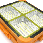 Аккумуляторный прожектор с солнечной панелью 100W / Светодиодный Solar LED фонарь 2400mAh — фото 8