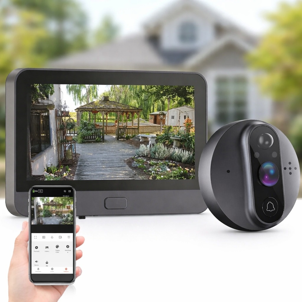 Видеодомофон Tuya Smart Video Doorbell ED-300PA / Дверной беспроводной звонок Wi-Fi с ИК-подсветкой и датчиком движения Видеодомофон Tuya Smart Video Doorbell ED-300PA / Дверной беспроводной звонок Wi-Fi с ИК-подсветкой и датчиком движения