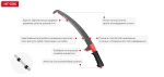Высоторез телескопический 2в1 Intertool / Высоторез со штангой 160 см — фото 4