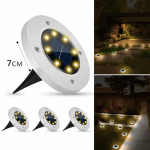 Садовый уличный светодиодный фонарь-подсветка на солнечной батарее Solar Pathway Lights 4шт 7см — фото 5