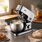 Кухонный планетарный миксер с чашей RAF R6603 / Кухонный комбайн 1800Вт / Кухонный тестомисс миксер 8л