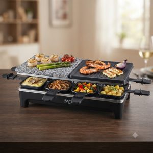 Приготовление на гриле Cheese Grill Machine R.5425 RAF / Электрогриль открытый с антипригарным покрытием Электрический гриль 1500 Вт.