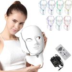 Светодиодная LED маска для лица и шеи 7в1 / Профессиональная LED-маска для светотерапии лица и шеи 7 цветов — фото 7