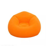 Надувное кресло-пуф Inflatable Sofa / Надувное кресло-мешок 110×110×85 см Оранжевый — фото 3