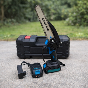 Аккумуляторная цепная пила с индикатором масла Chain Saw 8” 36V 4Ah 2 АКБ — фото 2