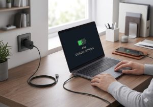 Адаптер USB с кабелем USB-TYPE C 45W Black Edition / Сетевой адаптер USB с кабелем / Зарядное устройство — фото 2
