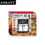 Аэрофритница электрическая Sokany SK-10066 Электрическая фритюрница без масла с таймером / Аэрогриль 9.5 л 2400 Вт — фото 4