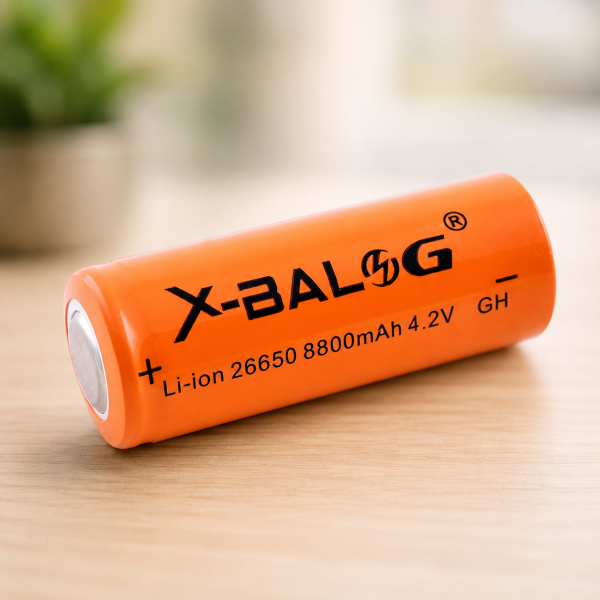 Аккумулятор 26650 / Батарея литиево-ионовая x-balog 26650 8800 mah 1 шт