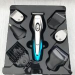 Аккумуляторная машинка бритва и триммер в одном USB зарядка с индикатором + подставка — фото 7