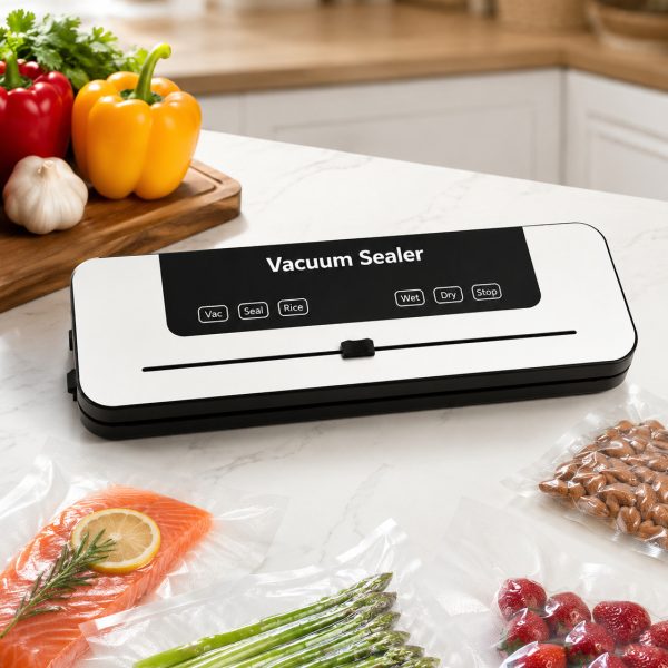 Вакуумный упаковщик для продуктов Vacuum Sealer + вакуумные пакеты 10 штук
