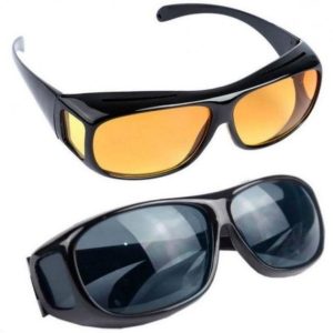 Антибликовые очки для водителей HD Vision Wrap Arounds 2шт. Очки антифары Водительские очки — фото 2