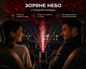 Ароматизатор звездное небо XT036 / Увлажнитель с эффектом звездного неба / Автомобильный ароматизатор — фото 2