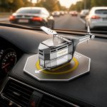 Автомобильный освежитель воздуха / ароматизатор на солнечной панели / Автомобильный ароматизатор “Вертолёт” Vert-02 — фото 5