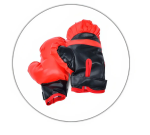 Боксерский набор с надувной грушей на стойке 120 см и перчатками / Детский боксерский набор — фото 6
