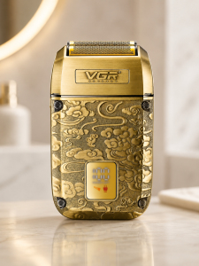 Бритва VGR V 336 Gold / Шейвер аккумуляторная с тройным лезвием / Электробритва 8500 об/мин