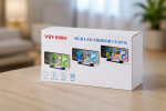 Часы VST 888H RGB с датчиком температуры / Часы электронные настольные с зеркальным дисплеем / Зеркальные LED часы с будильником — фото 4