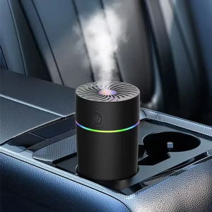 Автомобильный увлажнитель воздуха с подсветкой, USB, Черный / Аромадифузор в машину.