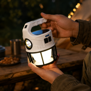 Фонарь ручной SSP-11/SL-008 / Светилник Outdoor camping на солнечной батарее / Лампа-фонарь 6 режимов работы — фото 2