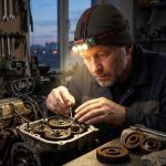 Налобный фонарь BL 2119C / Фонарь на голову с аккумулятором / Налобный фонарь белый, красный — фото 3