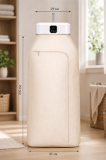 Вертикальная электросушилка для одежды с горячим воздухом dryer AND XL-1187 / Бытовая электрическая сушилка для белья с чехлом и таймером — фото 3