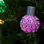 Садовый кристаллический светильник / Уличный солнечный фонарь garden light / Светильник с солнечной панелью — фото 5
