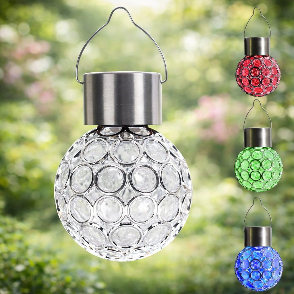 Садовый кристаллический светильник / Уличный солнечный фонарь garden light / Светильник с солнечной панелью Садовый кристаллический светильник / Уличный солнечный фонарь garden light / Светильник с солнечной панелью