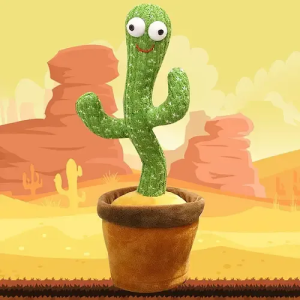 Танцующий кактус, свето – музыкальная игрушках, Dancing Cactus TikTok кактус в вазоне 34 см