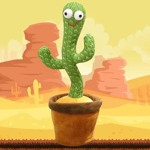 Танцующий кактус, свето – музыкальная игрушках, Dancing Cactus TikTok кактус в вазоне 34 см Танцующий кактус, свето – музыкальная игрушках, Dancing Cactus TikTok кактус в вазоне 34 см