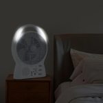 Вентилятор портативный Solar с USB, Bluetooth, MP3, FM-радио / Аккумуляторный вентилятор с LED подсветкой, 2 скорости, 6Вт 5500 мАч — фото 4